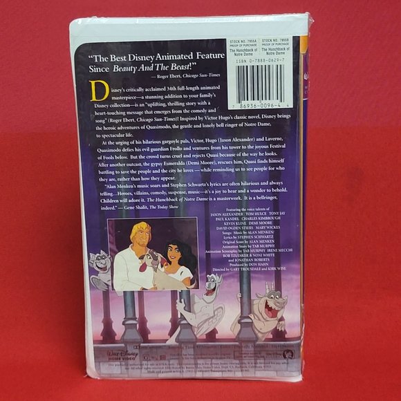 Walt Disneys The Hunchack of Notre Dame VHS New Sealed - Picture 2 of 8